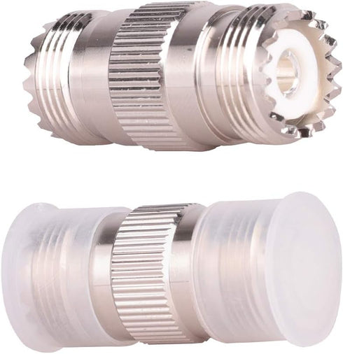 XRDS -RF 4PCS UHF Connectors, PL-259 Female to Female Adapter, S0-239 Coax Cable Connector