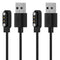 LIFEBEE Smart Watch Charger, Magnetic USB Charging Cable Replacement for ID205L ID205S ID205U, 3.3Ft, Black