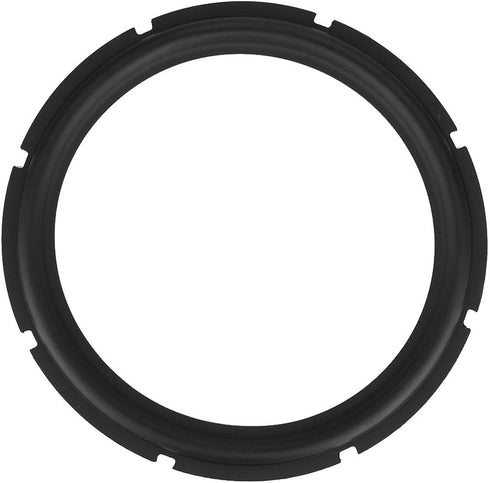 Universal Foam Surrounds Circle for Bass Speaker, Loudspeaker Perforated Rubber Edge Subwoofer Spare Parts (Black)