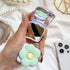 Phone Ring Holder Universal Collapsible Flower Mirror Grip and Stand for Phones and Tablets, Pack of 2