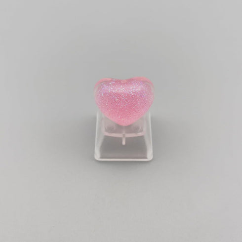 Personalized Cute Love Heart Keycap, Handmade OEM Profile DIY Custom Backlit Keycap for Mechanical Keyboard MX Switch