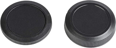 Camera Rear Lens Cap & Body Cap Compatible for Canon EOS R R6 R5 RP Camera w/ RF Mount (2+2 Pack)
