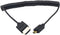 Duttek Extreme Thin Coiled Micro HDMI to HDMI Cable 6FT/1.8M, Compatible 4K@60Hz, 1080P, 3D, and Audio Return