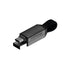 Rolling Square inCharge 6 - 6-in-1 Keychain USB C, Lightning & Micro-USB Charger, 15W Universal Cable, Gray.