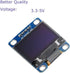 DIYmall 0.96" I2C 128x64 SSD1306 (Pack 2pcs) OLED Module IIC Serial LCD LED White Light Driver Display for Arduino