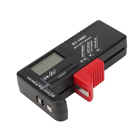 Battery Tester, Model BT-168D Checker for AAA C D 9V 1.5V Button Cell Batteries