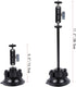 Suction Cup Mount for Insta360 One X4 X3 X2 Go3, Car Windshield Mount with Phone Holder Adapter for Action Cameras
