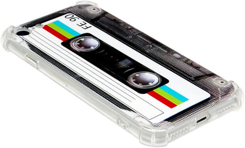 FAteam Case for iPhone SE (2022/2020) & iPhone 7/8 with Reinforced Corners TPU Soft Bumper Anti-Scratch Retro Cassette