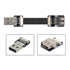 Xiwai 0.2M USB 2.0 Type-A Male to Female Extension Data Flat Slim FPC Cable for FPV, Disk, Scanner & Printer