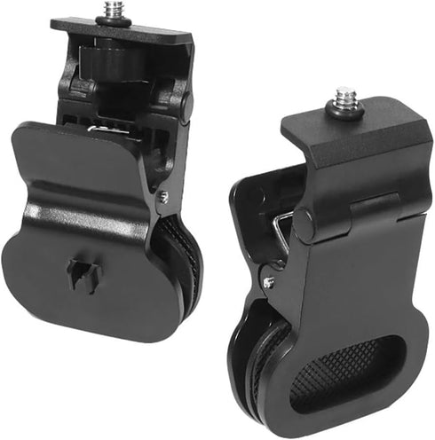 2 Pack Selfie Light Clip Mount Holder with 1/4 Screw Connector for Monitor Camera Screen, Tripod, Tablet Video