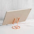 JinZeFa Cell Phone Iron Stand Holder, Metal Universal Portable Tablets Holder, Compatible with All Mobile Phones (Rose