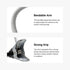 Holicfun Flexible Clip Mount for Indoor/Outdoor Security Cameras, 40cm Gooseneck, Compatible with Ring, Blink, Eufy,