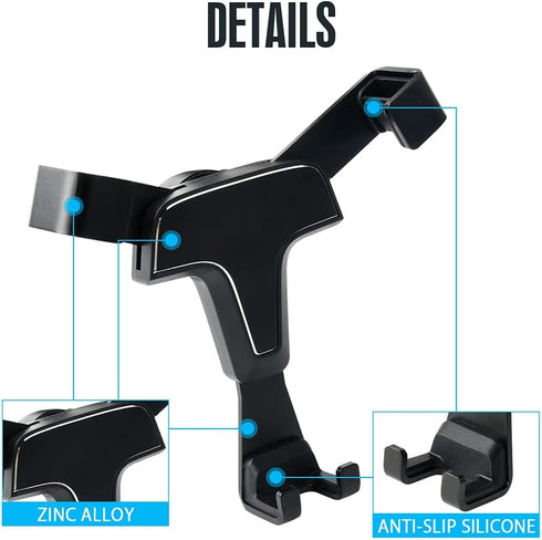 Car Phone Holder Mount for Lexus RX 350 450h, Dedicated Cradle for 2016-2021 Air Vent Navigation (Black)