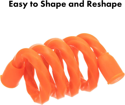 Gesipor 10 PCS 6-Inch Silicone Cable Ties, Reusable Rubber Twist Ties for Bundling, Indoor & Outdoor Use