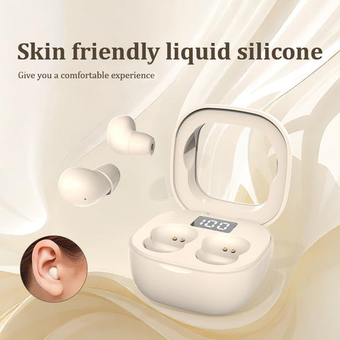 5.3 24 Mini Earbuds for Work and Sleep, Small Bluetooth Headphones, Hours Total Battery Life