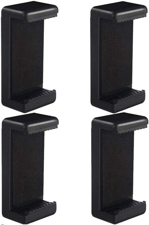 Acuvar Universal Tripod Smartphone Mounts - Dual Mounting Points for Smartphones, 4 Pack