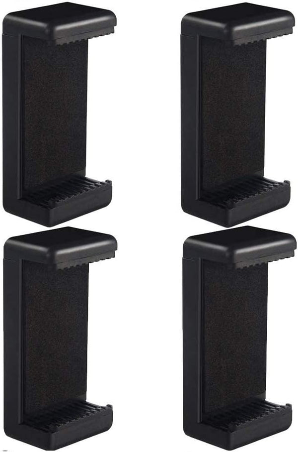 Acuvar Universal Tripod Smartphone Mounts - Dual Mounting Points for Smartphones, 4 Pack