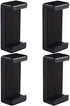 Acuvar Universal Tripod Smartphone Mounts - Dual Mounting Points for Smartphones, 4 Pack