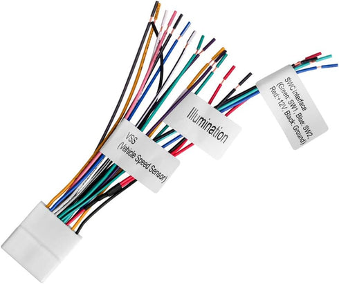 20-pin Headunit/Radio Wiring Harness with Steering Wheel Switch Wires Compatible with Subaru/2007-2019