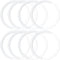 8 Pack Universal Metal Rings Sticker for Magsafe Wireless Charger, Ultra-Thin Conversion Accessories, White