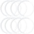 8 Pack Universal Metal Rings Sticker for Magsafe Wireless Charger, Ultra-Thin Conversion Accessories, White