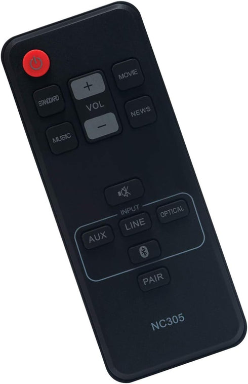 NC305 NC305UH Replacement Remote Control for Sanyo Soundbar FWSB405FS FWSB405F FWSB405FP FWSB405FA