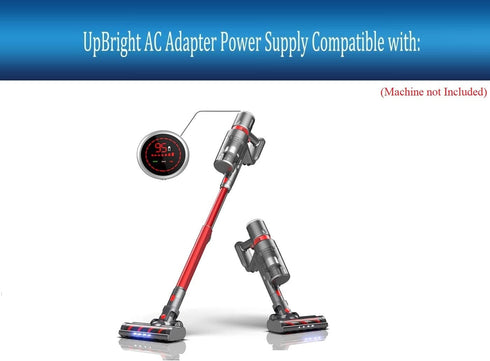 UpBright 31V AC/DC Adapter for Laresar Elite Cordless Stick Vacuum Cleaner, Power Supply Charger