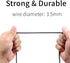 15FT 2.0 90 5pc Extra Long USB A to Micro B USB Cable Degree Right Angle Charge Cord with Wiring Clips for Car Dash Cam