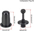 uxcell Speaker Small Peg Kit Guides, 25.5mm Black Diameter, 6mm, 12 Pairs