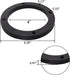 2PCS Black Plastic Speaker Spacer Adaptor Ring Mounting Bracket, 4inch Dia Speaker Spacer Rings for Cars, Boats, Trucks, and More