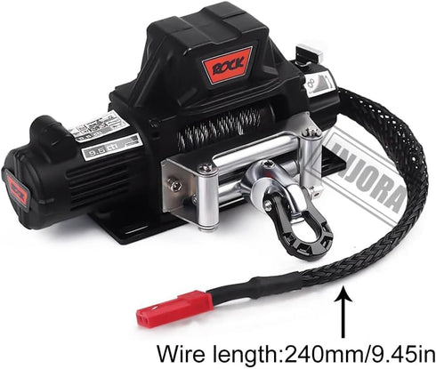 Winch 1:10 SCX10 90046 TRX4 INJORA Metal Automatic Wireless Remote Controller System for RC Crawler Car Axial Redcat