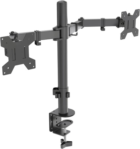 H&C(hcck&Cllassp) Dual Monitor Mount, Monitor Arm with Swivel, Tilt, Rotation, Height Adjustable, VESA