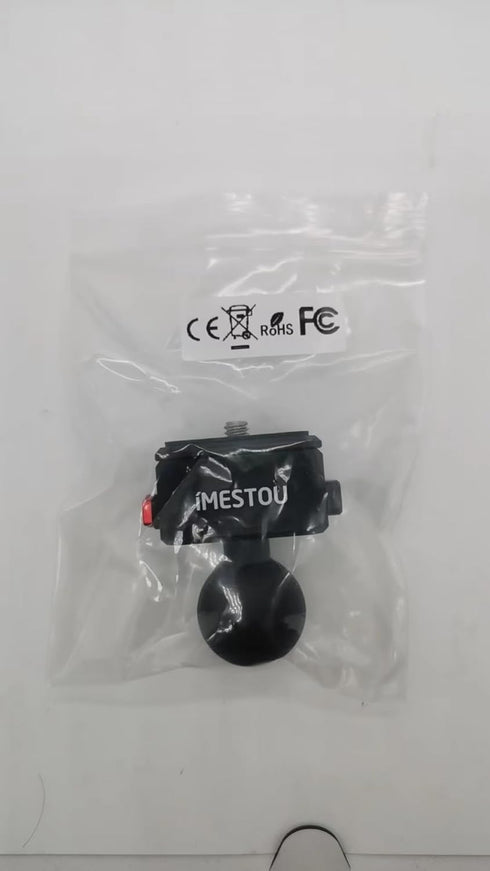 iMESTOU Sports Camera Riding Mount with 1/4 Screw for Insta 360 Action Camera, 1" Ball Head
