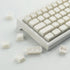 Tsungup PBT Keycaps - White Jade Keycaps, 142 Keys Crystal Jelly Translucent Custom Keycaps, SA Profile Shine Through