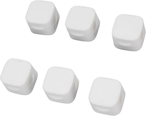 6pcs ZJchao Magnetic Cable Clips Cord Holder Desk Wire Management Keeper Home Office Car Nightstand (White)