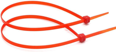 6 Inch Red Zip Ties (100 Pieces), 40lb Strength Nylon Cable Wire Ties