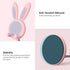 OATSBASF Adjustable Cute Bunny Phone Stand, Kawaii Phone Holder for Desk, Compatible with All Mobile Phones (Pink)