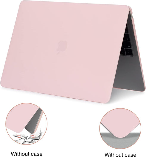 EooCoo Hard Case Compatible with MacBook Air 13 inch M1 Chip 2021-2018, Protective Case + Keyboard Cover + Screen