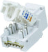 Monoprice Cat6 RJ45 Toolless Keystone Jack - White, For 22-24AWG Solid Wire