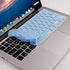 XSKN Hebrew Language Blue Color Silicone Keyboard Skin Cover for 2015 and Earlier MacBook