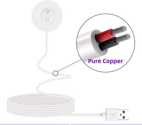 Replacement Rose Charger - Standing Magnetic USB Charger Cable, Base Dock Station for Rose Only - 12mm