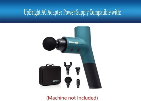 UpBright 26V AC/DC Adapter Compatible with Ekrin Athletics B37 Massage Gun Deep Tissue Muscles & Recovery Percussion Massager DC26V 1A 30W 2550mAh Li-ion Battery 26VDC 26.0V Power Supply Cord Charger