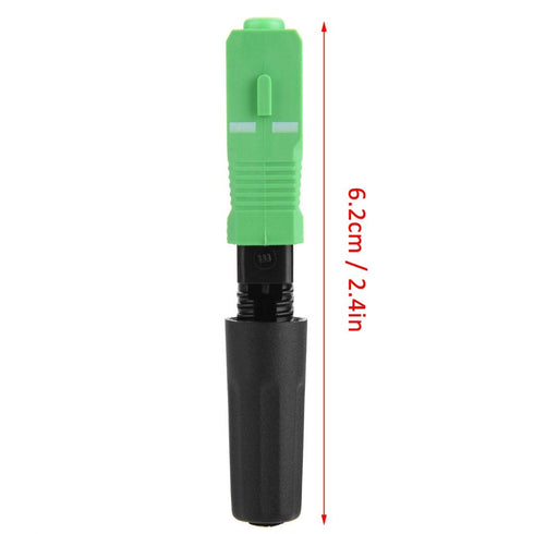 Hilitand 100Pcs SC/APC Fiber Optic Cable Adapter, Embedded Quick Fast Connector (Straight Plug)