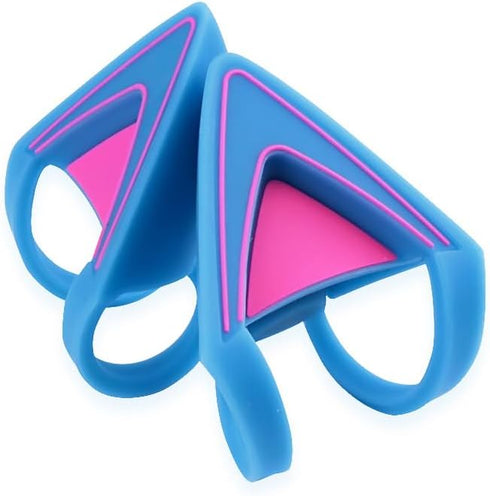 Glow in Dark Silicone Cat Kitty Ears, Lovely Fluorescent Cat Ears for Bose/Razer/HyperX/Corsair/SteelSeries