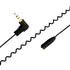 Seadream Coiled 3.5mm to 2.5mm Aux Cable 2Pack, Right Angled Male to Female Headset Audio Adapter, 23inch