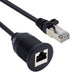 chenyang CAT6 RJ45 Flush Mount Male to Female LAN Ethernet Network Extension Cable for Dashboard Panel
