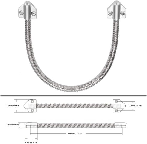 Armored Door Cord, 17.7 Electrified Commercial Exit Doors Security Alarmed Wire Conduit Cover for Access Control System