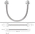 Armored Door Cord, 17.7 Electrified Commercial Exit Doors Security Alarmed Wire Conduit Cover for Access Control System