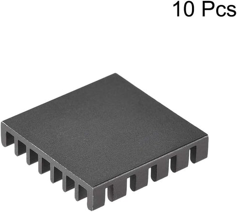 uxcell Electronic Radiators Heatsink for MOS GPU IC Chip, Black, 25 x 25 x 5 mm, 10pcs