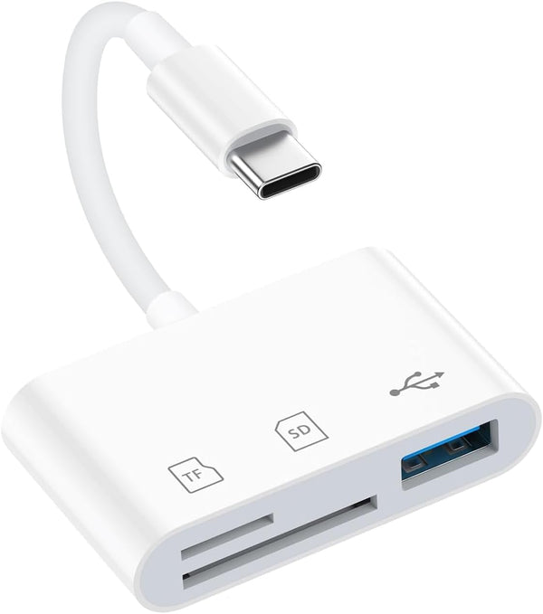 SD Card Reader for iPhone 17 16 15, MBODMI 3 in 1